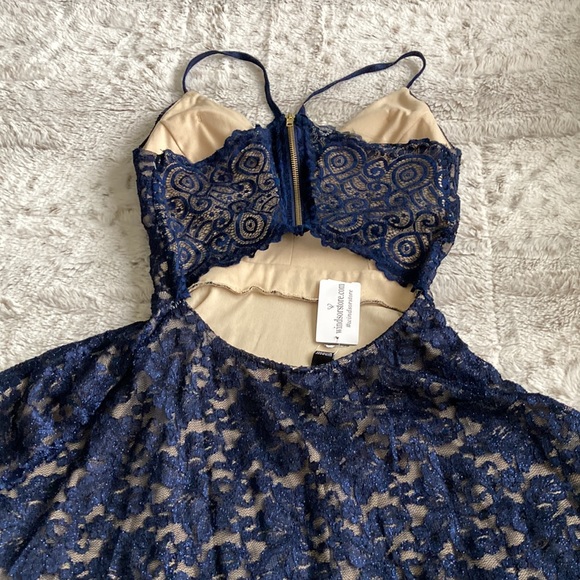 Midnight Blue Evening Dress - Picture 4 of 5